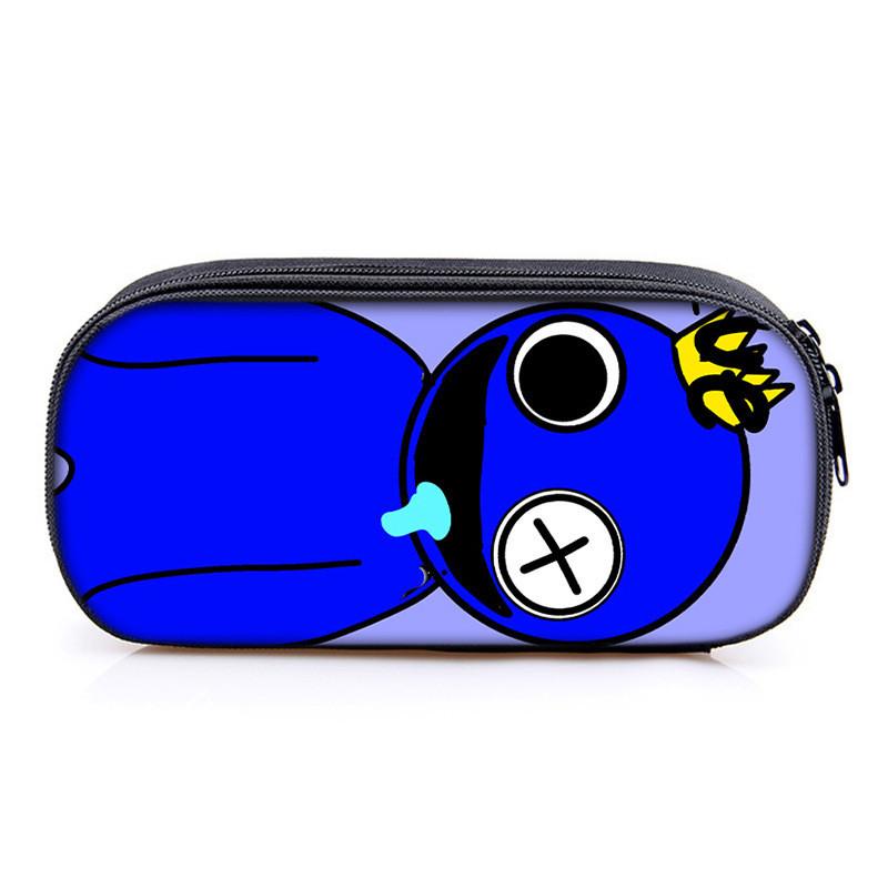 Rainbow Friends Pencil Case With Polyester Material For School Kids Gift Storage Organizer