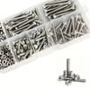 150pcs/box 304 Stainless Steel Hex Head M3 Screw And Nut SetSet Hexagon Socket Screws Bolts Nuts For Small DIY Repair Projects