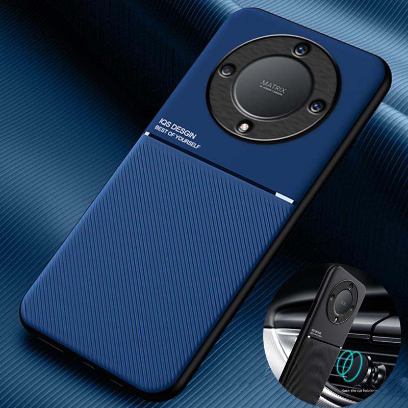 

Чехол для Honor Magic 5 Lite 5G, роскошная кожаная текстура, магнитная задняя крышка для Honor Magic5 Lite 5G, чехлы для телефонов Magic5Lite 2023 For Magic 5 Lite 5G чёрный