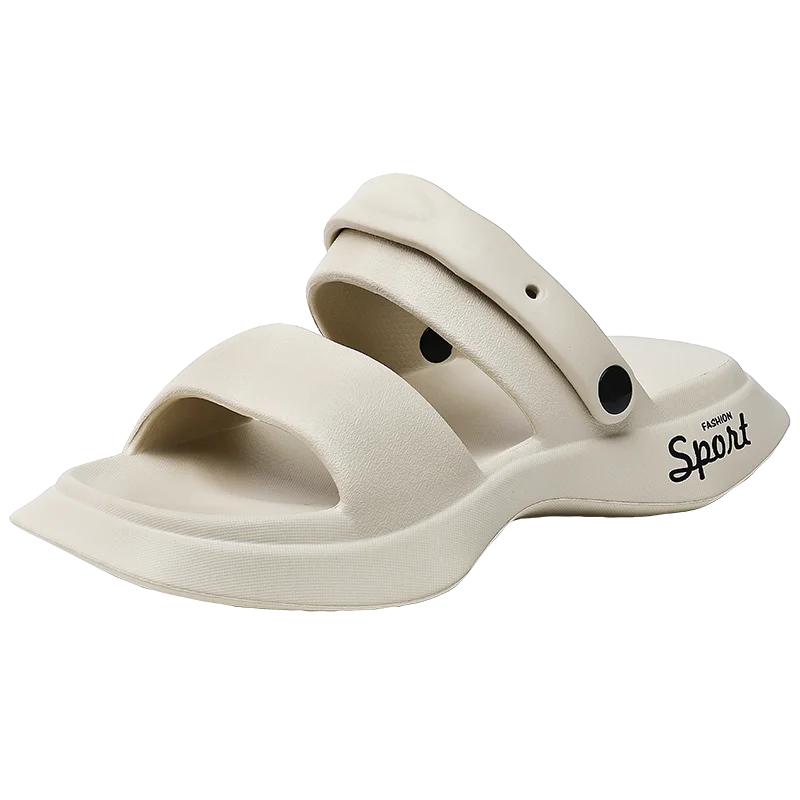Design Outdoor Sandals Beach Casual Shoes Soft Slides Women Flip-flops Indoor Slippers High Quality 2025 Summer Men Slippers