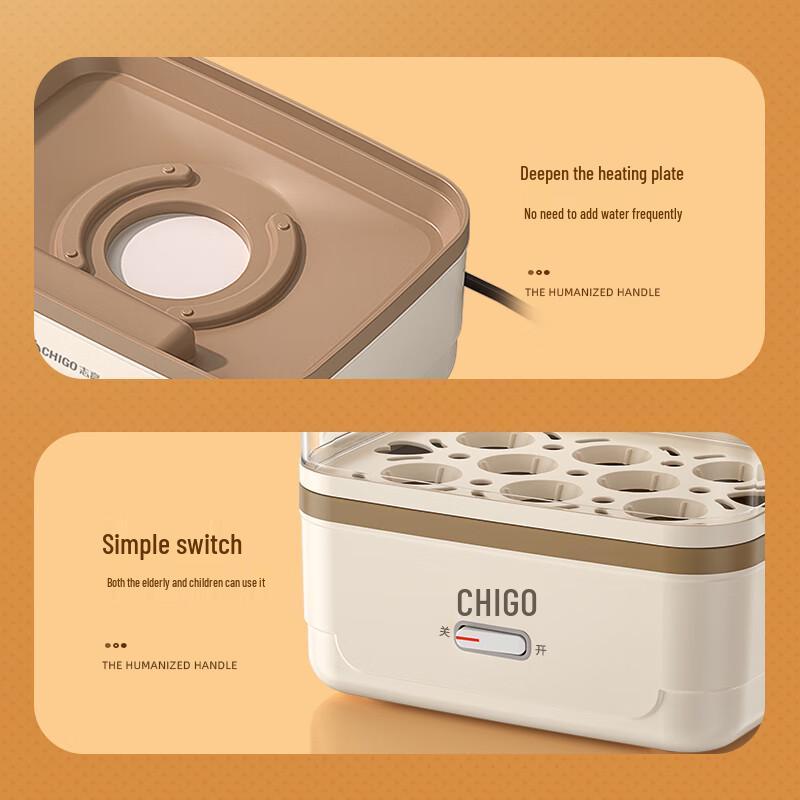 Chigo Multi-function Double-layer Electric Egg Cooker