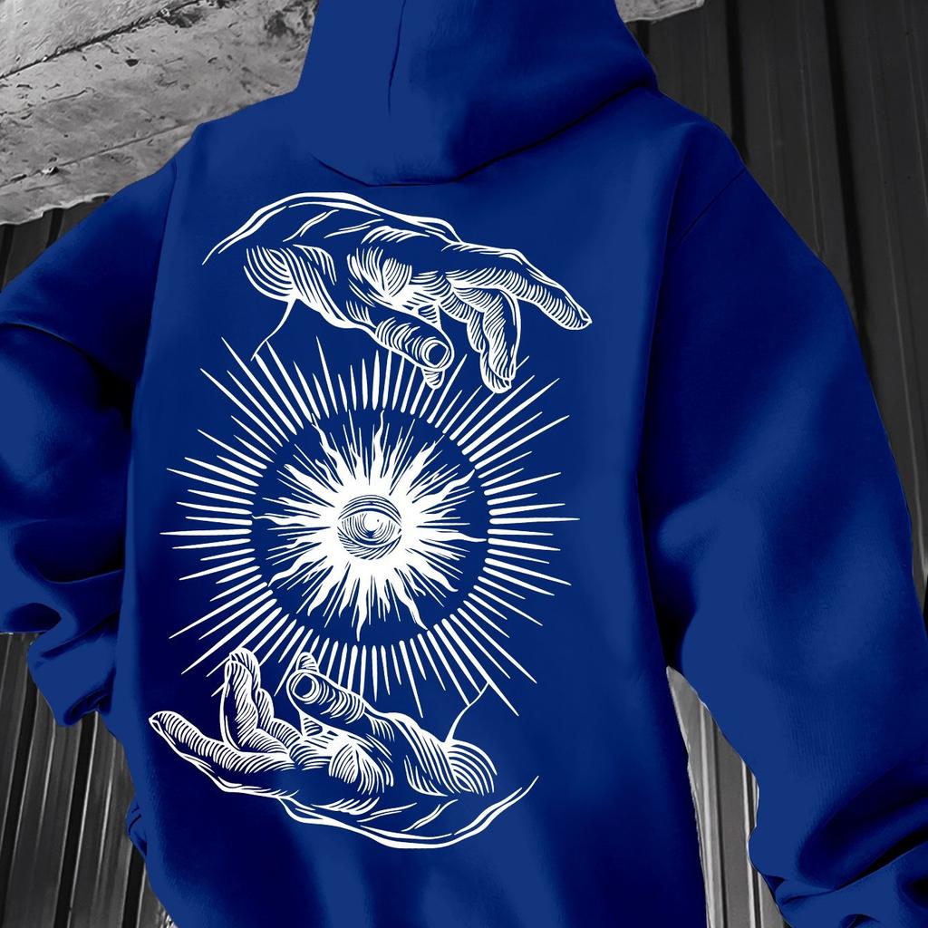 Fashionable Vintage Printed Hoodie for Men Long Sleeve Hoodies for Autumn Winter Casual Hoodie for Outdoors New Men's Clothing