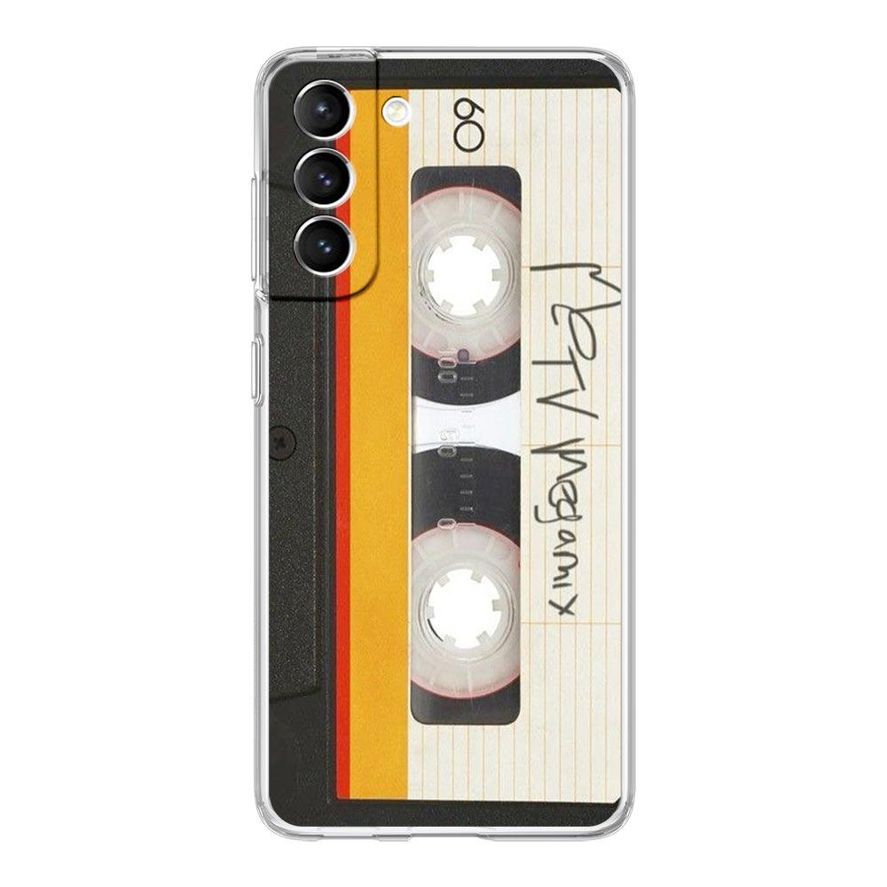 Phone Case For Samsung Galaxy S25 S24 S23 FE S22 Ultra S20 S21 5G S10 S9 Plus S10E S8 Clear Cover Magnetic Radio Tape Cassette