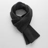 Prodigal Cashmere Reversible Scarf for Men Black and Charcoal 100% One-Loop (Free Size, Gray)