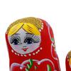 5 Pieces Matryoshka Doll Stacking Set Cartoon Figures Crafts Cute Traditional Wooden Russian