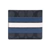Coach 3 In 1 Wallet With Logo Short Foldable Detachable Card Holder Canvas And Cowhide Men Wallets Black Blue White 3008-QBOH0