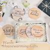 Billbotk Farmhouse Coasters Set of 8, Ceramic Drink Coaster for Coffee Table Decor, Funny House Warming Gifts for New Home, 4 Inches