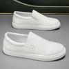 Herren Große Größen Sommer Atmungsaktiv Lässig Flach Leder Skate Sneaker