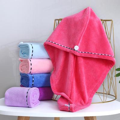 Serviette de bain absorbante pour femmes et adultes, séchage rapide, douche plus épaisse, bonnet pour cheveux longs bouclés, tête sèche, serviette en microfibre