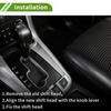 HOPESPANNER Subaru 6 Speed Manual Gear Shift Knob Plastic Synthetic Leather Car Gearbox Stick