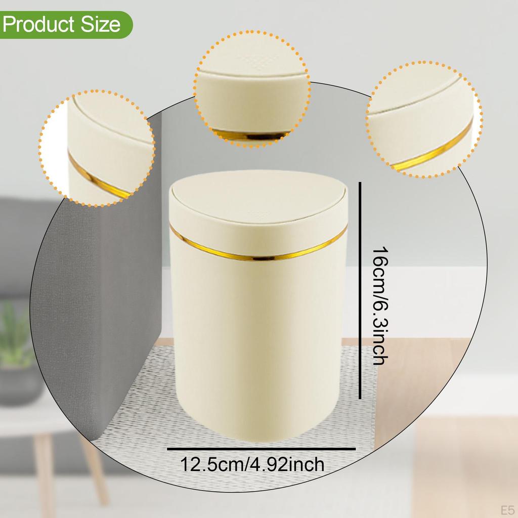 Kompakter Abfallbehälter für Schreibtischorganizer Mini Aufbewahrungsbehälter Home Office