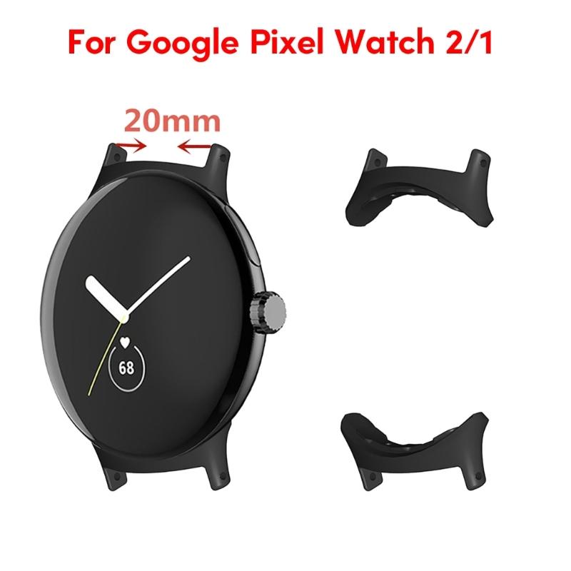 Watch Strap Connector Lugs Adapter Replace Metal Link Attachment Compatible for Pixel Watch 2/1 Bracelet Watchband 2pcs