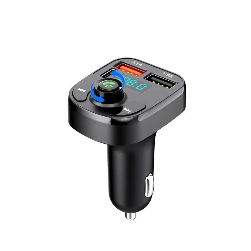 Auto-Ladegerät, FM-Transmitter, Bluetooth, Audio, Dual-USB, Auto-MP3-Player, Autoradio, Freisprech-Ladegerät, 3,1 A, Schnellladegerät, Autozubehör