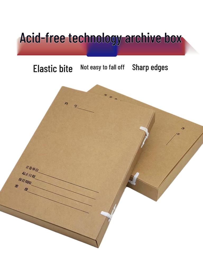10-Pack A4 Acid-Free Kraft Archive Boxes with Labels