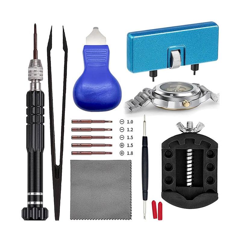 Watch Repair Kit: Battery Replacer, Strap Tool, Screwdriver, Wrench