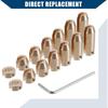 Rear/Brass Wheel Spoke Balance Weights Refill/with Wrench/Durable/Metal / 14pcs/Set/Gold Tone/for Motorcycle