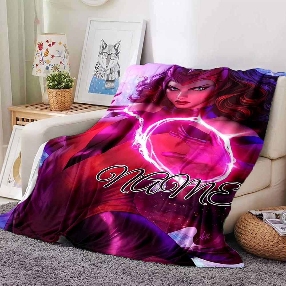 Custom Name "Powerful Magic Unleashed" Blanket for Couch & Bed, Plush Cozy Fuzzy Blanket Super Soft & Warm Blankets for Fall and Winter. 0908210