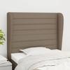 Maison Exclusive - Headboard with Ears Taupe 103x23x118/128 Cm Fabric