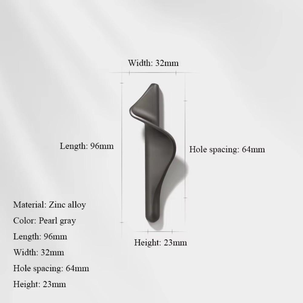 Zinc Alloy Wardrobe Door Handles Light Gold Dresser Drawer Knobs Furniture Handles  for Wardrobe