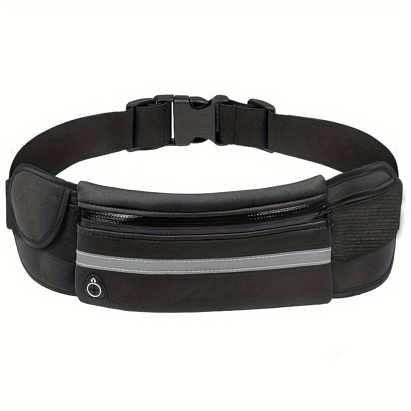 Cinturón para Correr Riñonera, Riñonera Reflectante con Portabotellas, Senderismo Fitness Bolsa para Teléfono Riñonera