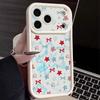Blauer Stern Schleifen Muster Hülle Für iPhone 17 Pro Max Stoßfeste Silikon Bumper Abdeckung Für iPhone 16 Pro Max Funda iPhone 15 14 13 12 11 16E Air