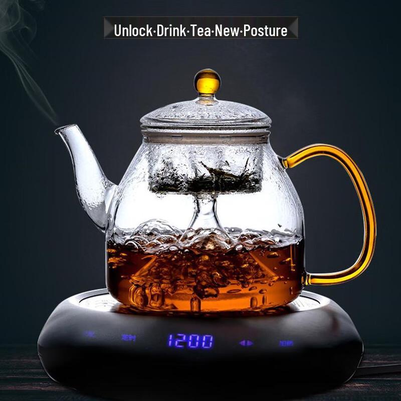 TLAKEHO High Borosilicate Glass Teapot