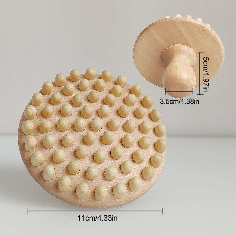 Manuální dřevěný masážní nástroj Terapie dřevem Proti celulitidě Maderoterapie Lymfatická drenáž Pro použití na celé tělo Dřevěný masážní nástroj ve tvaru houby