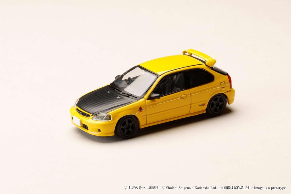 HobbyJAPAN Initial D 30th Anniversary Blister Package Diorama Set Series Honda CIVIC Todo D Tomoyuki Tate VS Takumi Fujiwara Completed Model HJDMD007