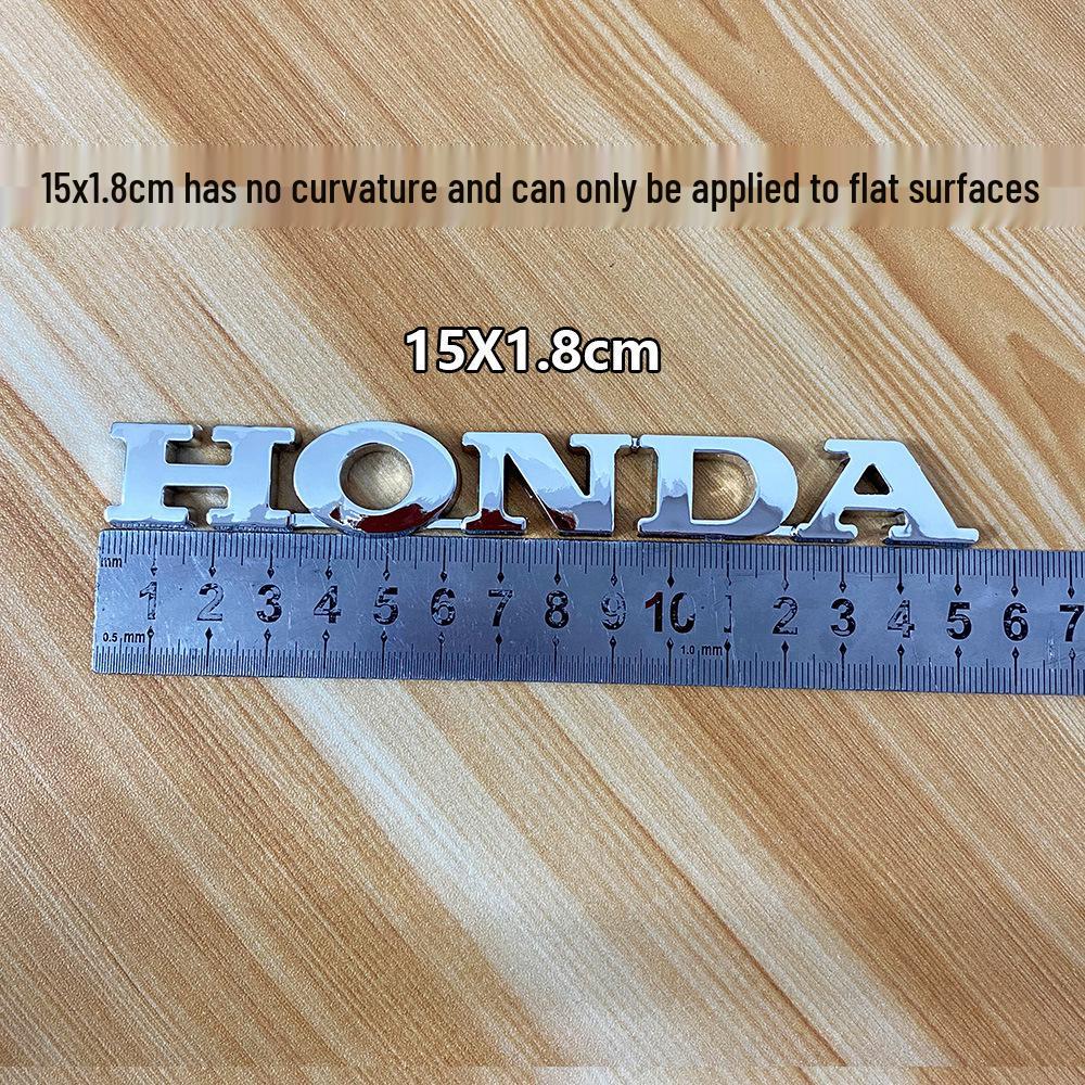 Autocollant Métal Logo Gravé au Laser Réservoir de Carburant Moto Honda