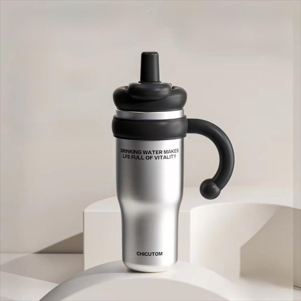 Leak Proof Outdoor Insulated Mug Creative Stainless Steel Vacuum Flask Cold Beverages Cups  Office