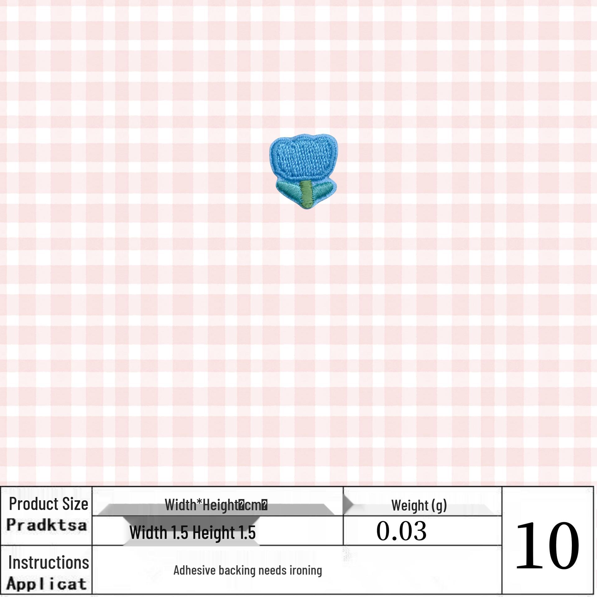 Вышитая термоаппликация в виде цветка для одежды - DIY аксессуар