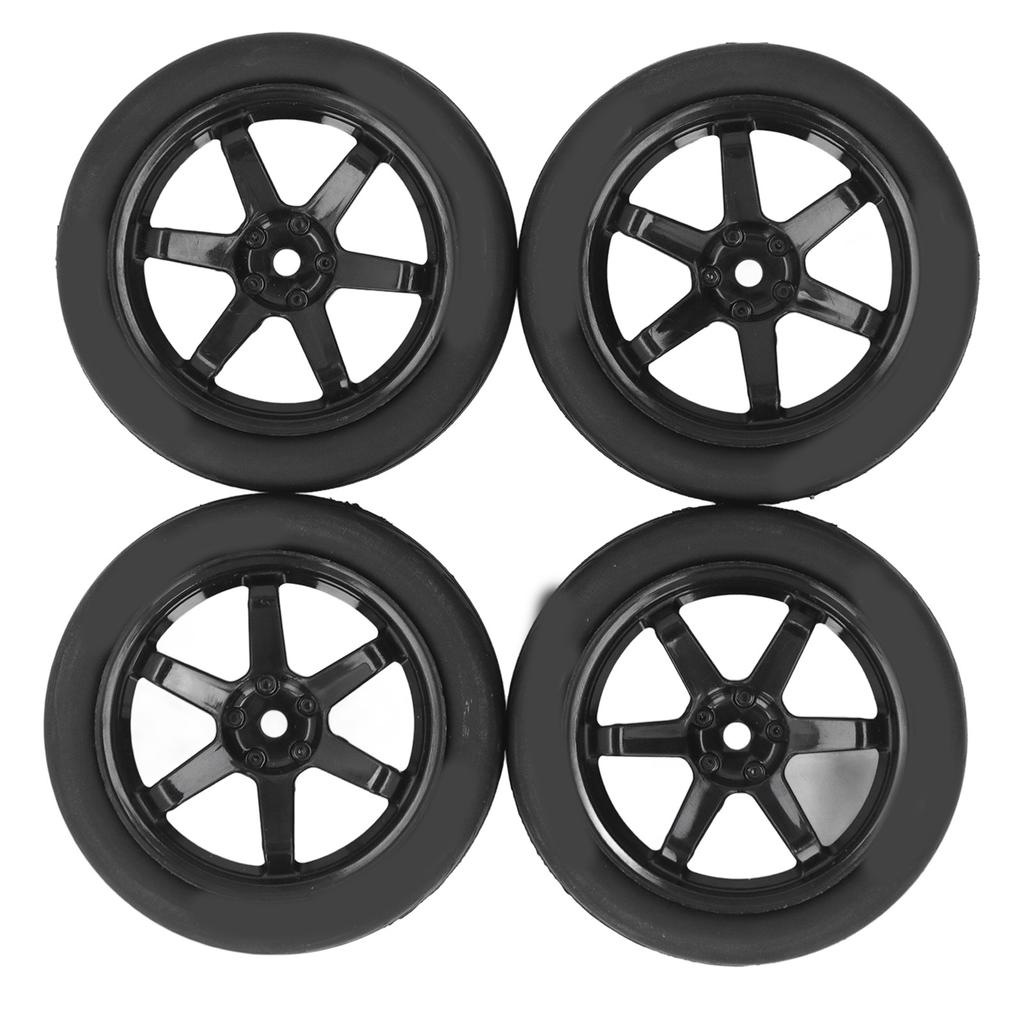 4 Pcs RC Car Tires Rubber Plastic RC Car Wheel for 01 02 XV01 XV02 1Celsius10 Remote Control Vehicle