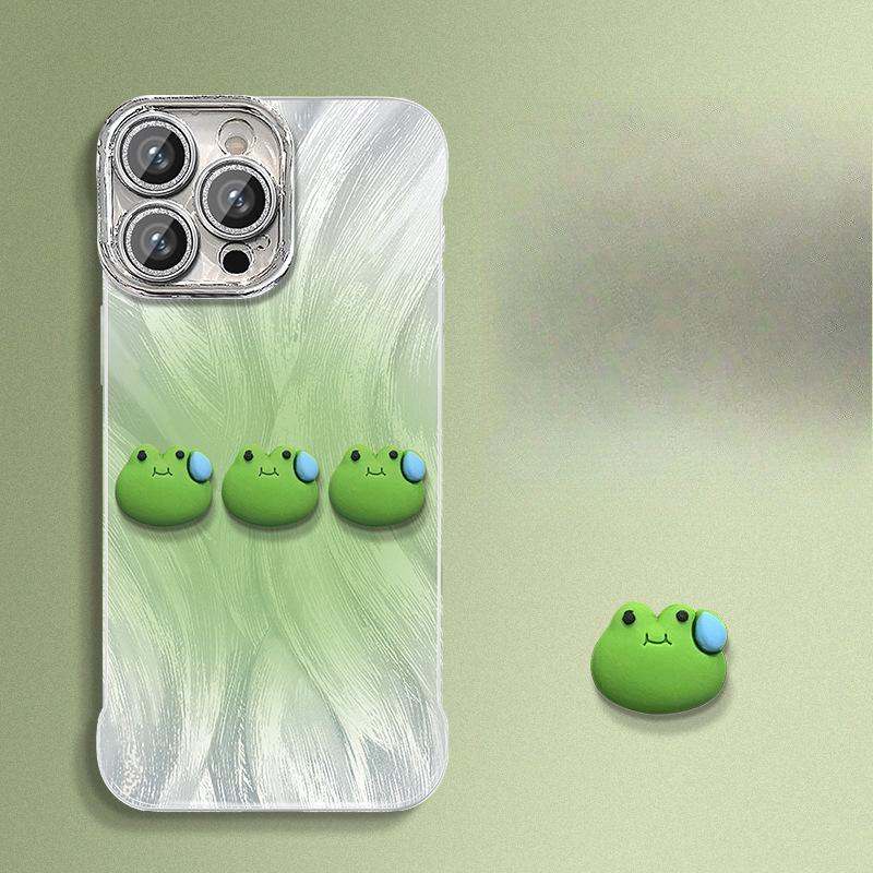 

Градиентная подставка для куклы-лягушки Подходит для чехла для мобильного телефона Apple 16 13 Перьевая пряжа без бордюра 15 Promax Высококлассное ощущение 14 Redmi K60/K60 Pro