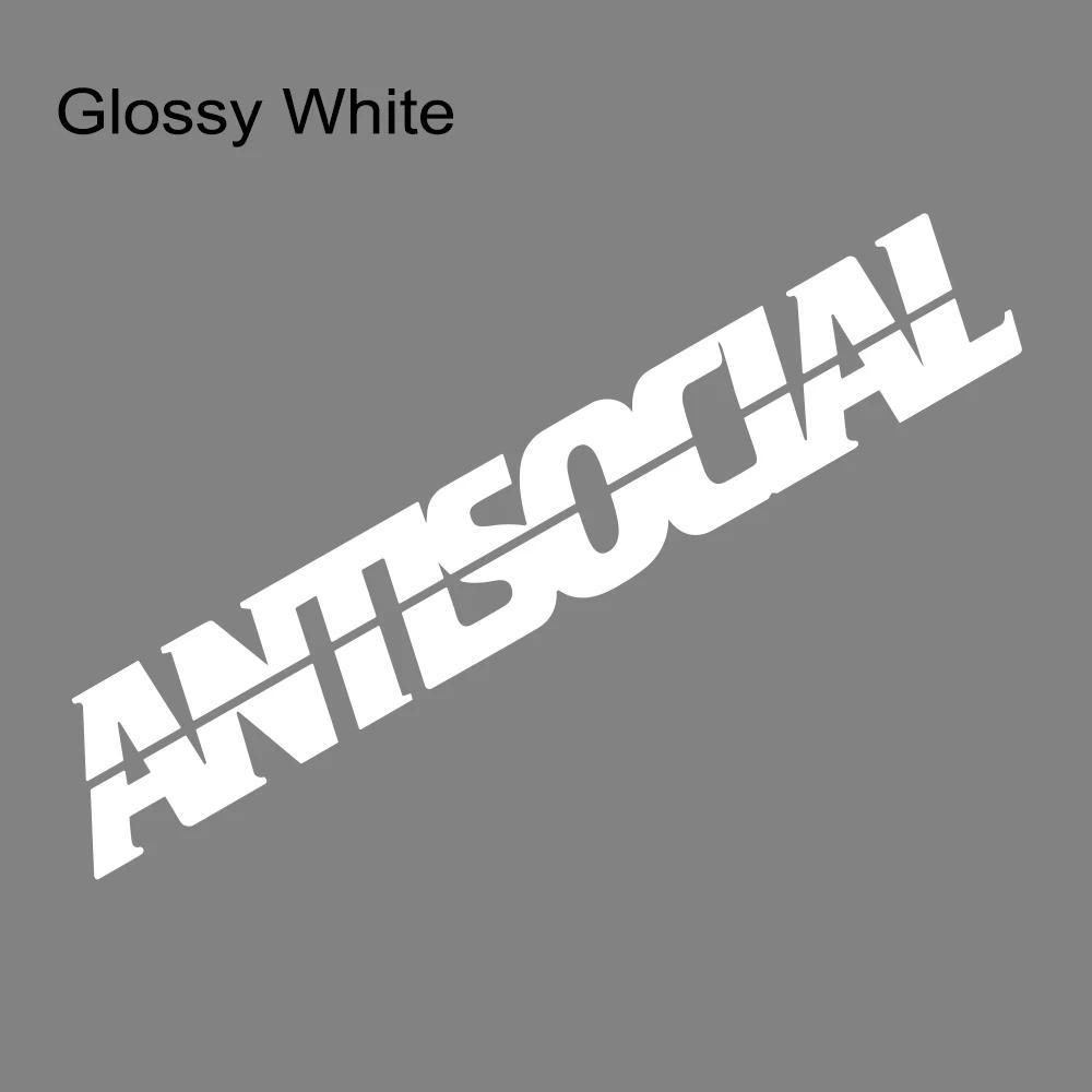 

Antisocial Slogan Car Sticker Car Windshield Windows Banner Vinyl Decal For Cars SUV Truck Pickup Auto Decoration Accessories 20x3cm&1 Piece