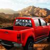 Vintage Horror Skulls Pickup Truck Decals Rear Window, Fantasy Skeleton Picture Automotive Decals and Graphics Rear Window Decals for Trucks, Car