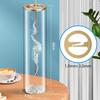 Upside Down Metal Incense Holder with Glass Container | Anti-Ash Aromatherapy Burner | Home & Club Decor