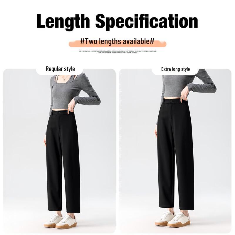 Women's High-Waist Slim Straight Commuter Cigarette Pants