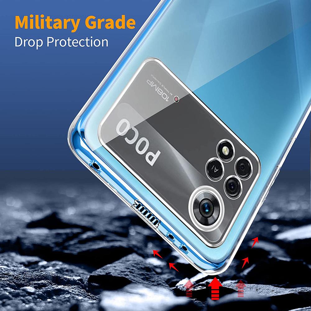 Fine Hole Protection Ultra-thin Transparent Clear TPU Case For POCO X4 Pro 5G Silicon Soft Case For Xiaomi Poco X4 Pro 5G Cover