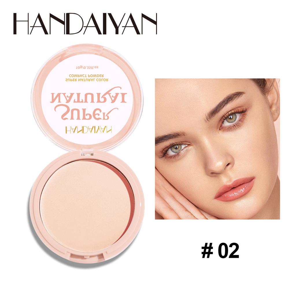 Cipria per trucco per il controllo dell'olio 24 ore, Idratante, Illuminante, Ultra-opaca, Cipria pressabile, Naturale, Impermeabile, Duratura, Fissante in polvere