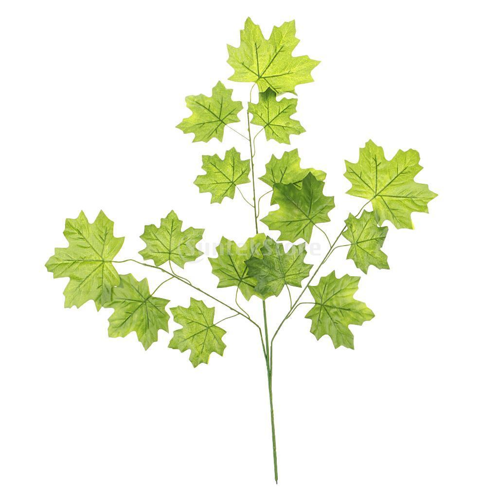 12pcs / Mazzo Artificial Silk Autumn Maple Leaf Wedding Party Make Floral
