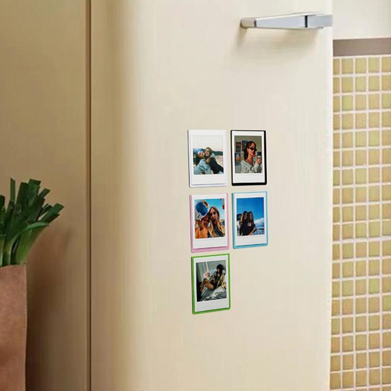 Reusable Blank Photo Insert Magnets Magnetic Pictures Frame Photo Sleeves Easily Change and Stick Wide Photos on Metal