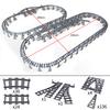 City Trains Pillar Viaduct Flexible Trestle Tracks Straight Curved Rails Building Block Bricks Technican Creative Toys for Kids