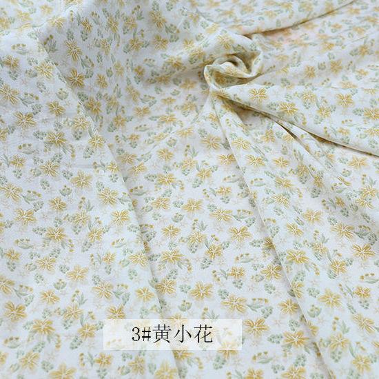 Kwiatowe Szyfonowe Tkaniny Draperowana Miękka Bluzka Sukienka Tkanina Odzieżowa Koreański Słodki DIY Ręcznie Robiona Robótka Ręczna Materiały Odzieżowe Szycie