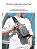 Męska wodoodporna torba crossbody z tkaniny Oxford - styl koreański, modna torba na jedno ramię