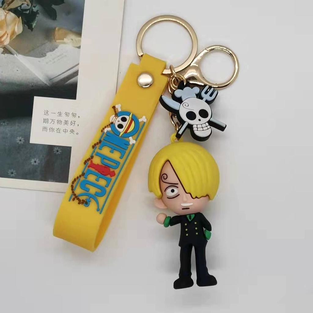 Creative Cartoon One Piece Doll Series Keychain Couple Bag Car Keychain Accessories Gift Wholesale Y2k Fashion Toys Anime