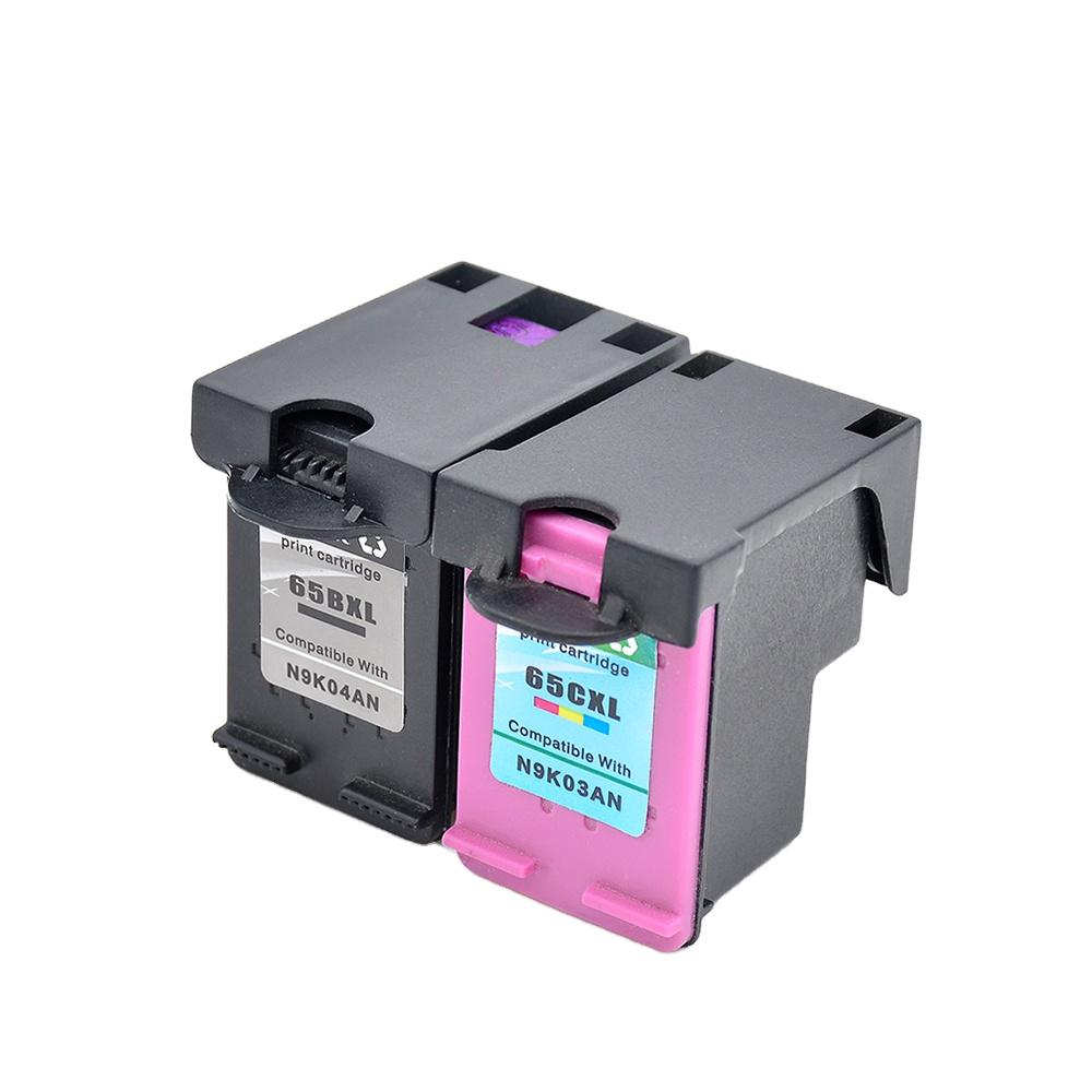 Tatrix 65XL Germany Warehouse Spot 1 Sets of 4 Premium Remanufactured Color Inkjet Ink Cartridge for HP Deskjet 3723 Printer