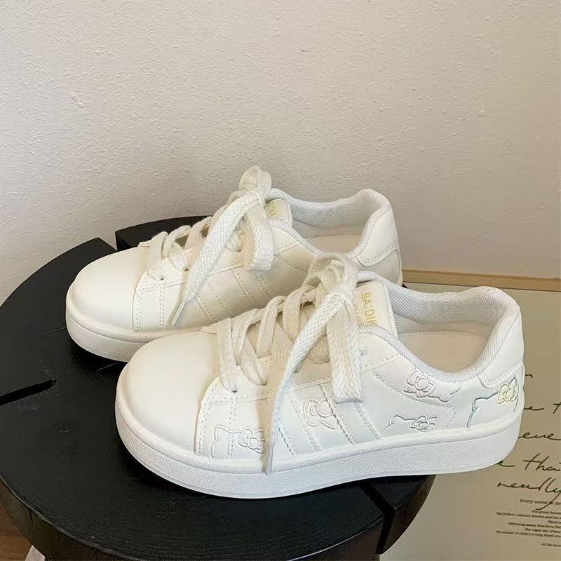 

Женские универсальные студенческие кеды в корейском стиле, новинка весны и осени, нишевая модная обувь на плоской подошве 40 бежевый