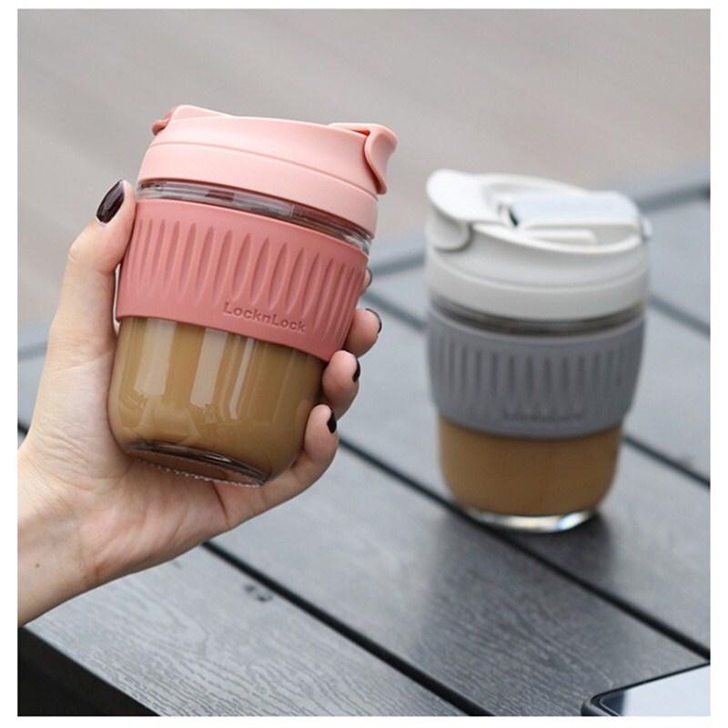 

LOCK&LOCK LLG613 Portable Glass Straw Cup