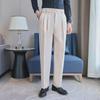 Men's High-End Slim Fit Non-Iron Black Trousers - Casual and Business Trend