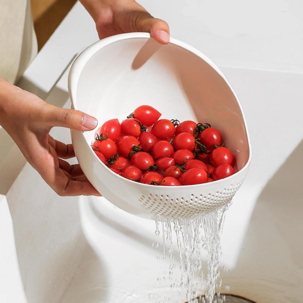 Multifunctional Rice Washing Colander & Fruit Basket